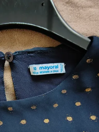 Camicetta bambina Mayoral pois oro
