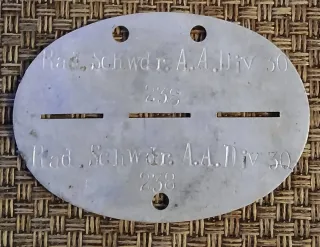 Lote chapas identificación ejército alemán IIWW