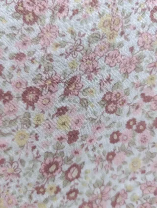 Tela muselina algodón estampado floral