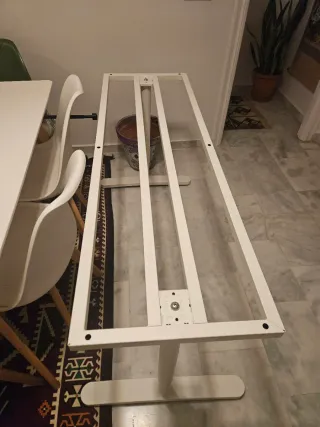 Patas IKEA BEKANT Mesa 180x80 Metal Blanco