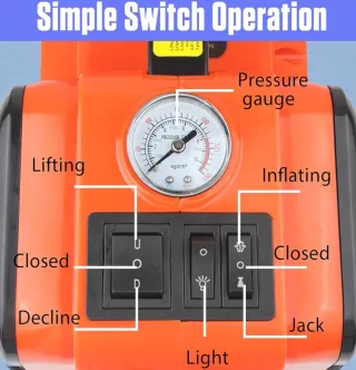 Kit  3 en 1 coche : Gato Eléctrico + Bomba+Luz LED