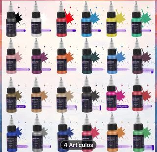 Pinturas para aerógrafo 24 colores