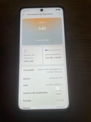 Oppo A40 128GB Morado