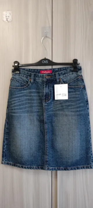 Set Camicia Viscosa & Gonna Denim Vintage