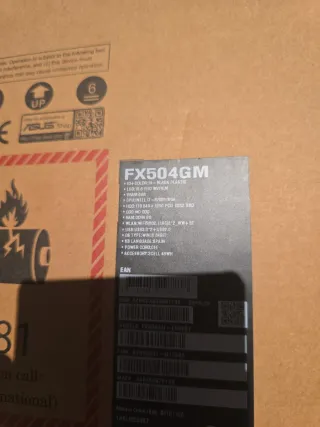 Portátil Asus TUF Negro (Defectuoso)