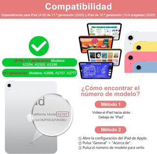 Funda teclado iPad A16 11gen + Lapiz Metapen A8