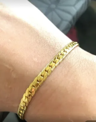 Braccialetto unisex dorato