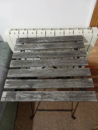 Mesa plegable madera y metal Ikea