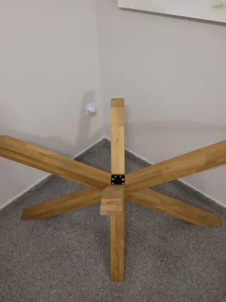 Pata de mesa comedor grande de madera estilo araña