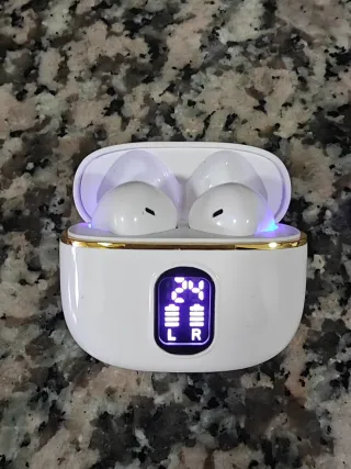 Auriculares inalámbricos Bluetooth 5.3 Blancos