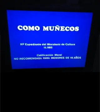 VHS Como Muñecos (1978) Crimen Drama