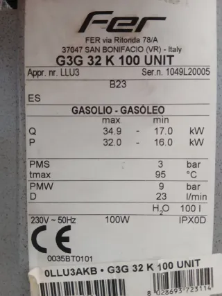 Caldaia a gasolio Ferroli