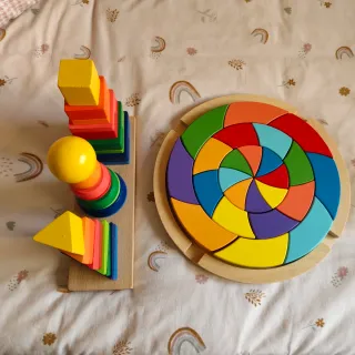 Puzzle de encaje y círculo de Goethe