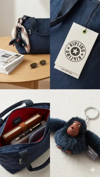 Kipling Espinosa Bolso Azul Marino