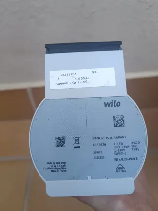 Bomba circulación caldera Warmhouse