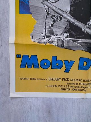 Cartel original cine  Moby Dick (1956)