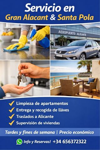 Limpieza-traslados Gran Alacant -  Aeropuerto