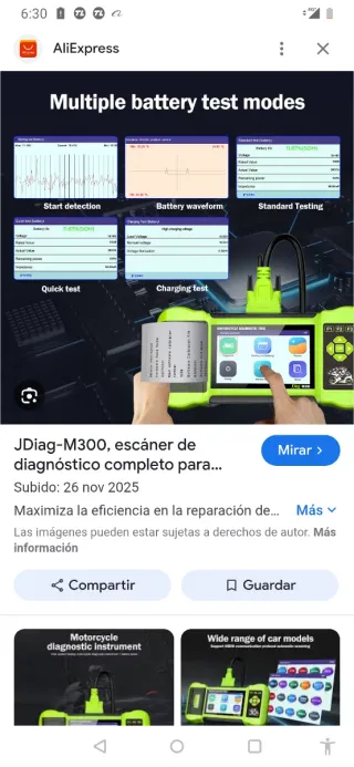 JDiag M300 Escáner diagnóstico Moto