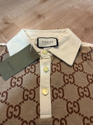 Polo Gucci GG Beige y Marrón