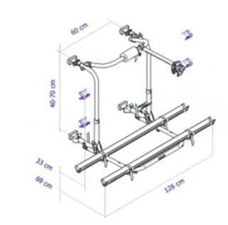 Portabicis thule essencial  fiat ducato y autocara