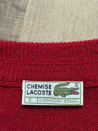 Cardigán hombre Lacoste vintage talla XL