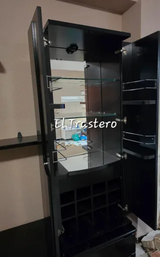 MUEBLE SALON MODULAR NEGRO