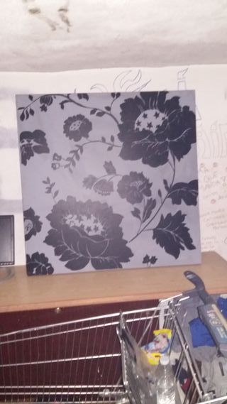 Cuadro pintado a mano floral