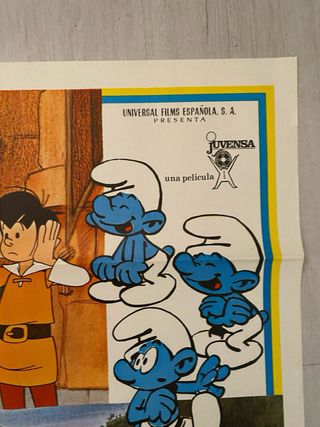 Cartel original La Flauta de los Pitufos