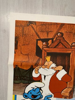 Cartel original La Flauta de los Pitufos