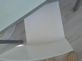 Mesa de comedor cristal y metal