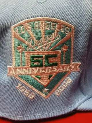 Gorra New Era 59Fifty LA Palmeras Azul Rosa(7.1/4)