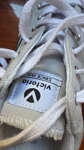 Zapatillas Victoria Lona Gris Talla 39