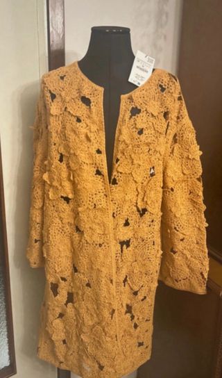 Cappotto Zara ricamato taglia unica