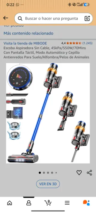Aspiradora MIBODE sin cables