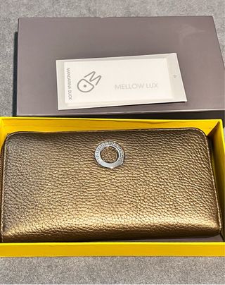 Cartera Mandarina Duck Grande Dorada