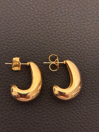 Set de pendientes dorados