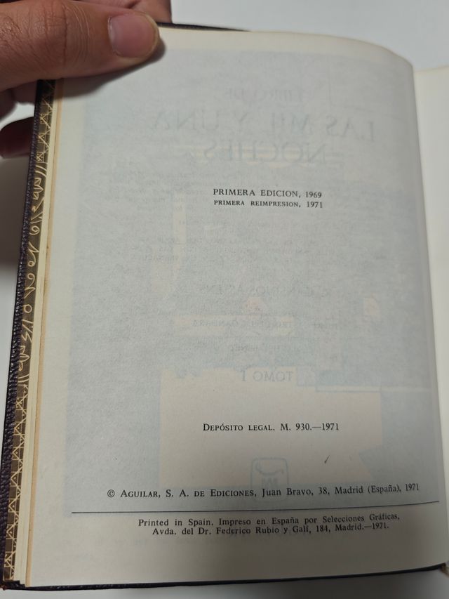 Mil y Una Noches 3 Tomos - Aguilar (Assens)