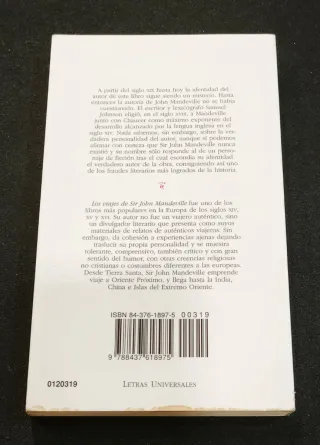 Libro Viajes Sir John Mandeville