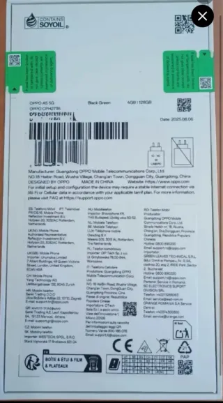 Lote 2 móviles Oppo blancos