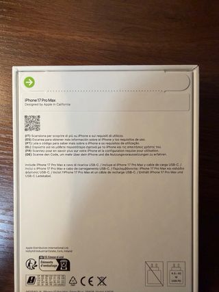 iPhone 17 Pro Max PRECINTADO 256gb Azul