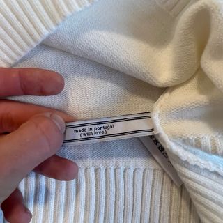 Ami Paris Jersey Blanco Corazón Rojo