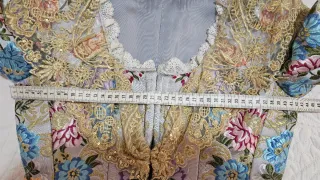 Corpiño fallera adolescente bordado.