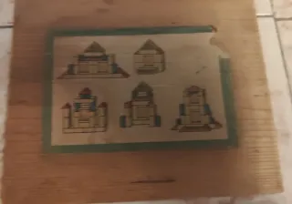 Lote 2 juegos construcción madera vintage(años 50)