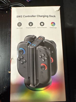 Base Carga 4 Joy-Con RGB