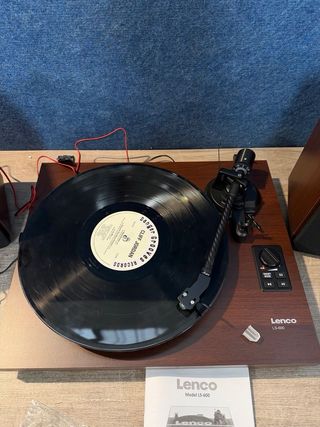 Tocadiscos Lenco LS-600WA Negro Marrón