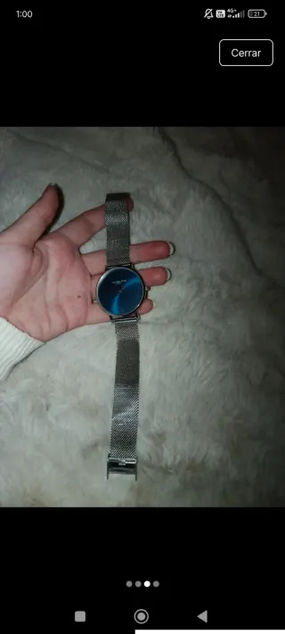 Reloj Victoria Hyde Azul y Plateado