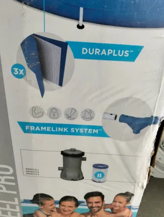 PISCINA STEEL PRO + DEPURADORA 396x84 CM 5612E