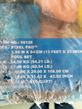 PISCINA STEEL PRO + DEPURADORA 396x84 CM 5612E