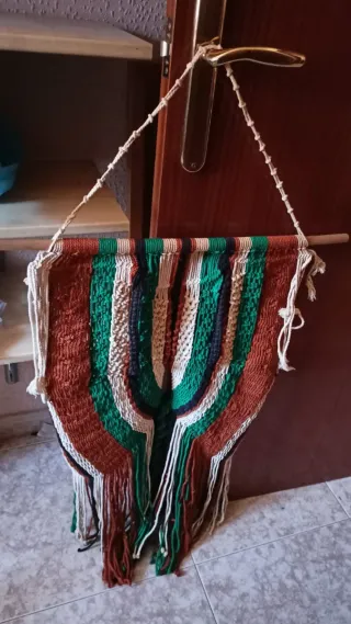 Tapiz Macramé Colgante Artesanal
