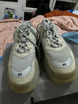 Balenciaga Triple S Talla 46 Beige/Gris
